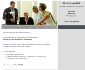 ritz-schaedlich.de: Ritz & Schaedlich Rechtsanwälte - Scheidungsanwalt Hamburg
Sie suchen einen Scheidungsanwalt - Fachanwalt für Scheidung und Mietrecht in Hamburg