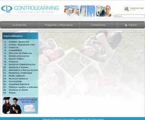 controlearning.com: ControLearning
Controlearning es distribuidor exclusivo de Vértice e-learning en Ecuador y Panamá diseña y comercializa tecnología, contenidos y servicios para que su empresa pueda desarrollar acciones formativas mediante e-learning, y así aprovechar las innumerables ventajas, alta efectividad y ahorro de costes, de esta metodología. 