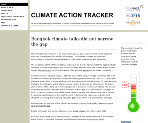 pledgetracker.org: Climate Action Tracker
Climate Action Tracker