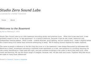 studio0soundlabs.com: Studio Zero Sound Labs: Loudness for a Better Tomorrow
Loudness for a Better Tomorrow