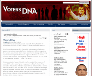 votersdna.com: Voters DNA
Voters DNA has become a buzzword, especially during the 2008 US Presidential Elections.