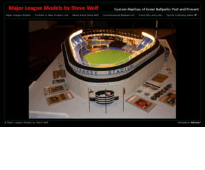 majorleaguemodelsbystevewolf.com: Ballparks by Major League Models by Steve Wolf, Custom Ballpark Models Stadium Replicas Light Towers
Ballparks by Major League Models by Steve Wolf! We create the world's finest made-to-order model replicas of your favorite ballparks, stadiums and sports venues. From the collector's showroom to the corporate lobby, these amazing ballpark/stadium replica models can be displayed with utmost pride, draw considerable attention and deliver lasting enjoyment and pride of ownership