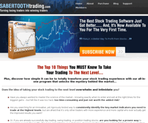 sabertoothtrading.com: Best Stock Day Trading Software - Sabertooth Trading
Powerful stock day trading software that gives you precise levels to enter and exit any stock. Consistently identify profitable market reversals and start making high-probability trades today!