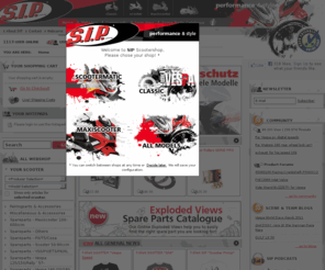 sip-scootershop.org: SIP Scootershop: performance & style für Motorroller, Maxiscooter, Scooter
        und klassische Vespas - Zubehör, Tuning und Ersatzteile
SIP Scootershop is the leading mailorder and online shop for scooter parts. Accessoire, spare parts and tuning for classic Vespa and modern automatic scooters.