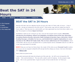 mysterynovelwiki.com: Beat the SAT in 24 Hours
Beat the SAT in 24 Hours - an online sat test preparation center for SAT, ACT, PSAT prep courses, SAT help, SAT improvement, improving memory skills, providing speed reading programs for sat ii, sat vocabulary test & much more to help you improve your sat , act, and psat scores.