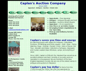 caplansauction.com: Appraisal Antique Auction Maryland - Appraiser - 
Estate Liquidation is Our Specialty at  Caplan's Auction Company
