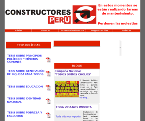 constructoresperu.org: Partido Político CONSTRUCTORES PERU
