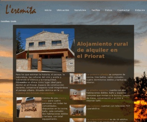 eremita.es: Alojamiento casa rural en el Priorat - Alquiler habitaciones casa rural - L'Eremita - Home
L'Eremita - Alojamiento Priorat - Casa Alquiler Habitaciones