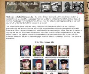 fallschirmjaeger.biz: Fallshirmjager.Biz - German & American Paratrooper Fallschirmjager & Militaria WWII
German & American Paratroop Infantry & Militaria from WW2, Online sales and collectables covering fallschirmjager fallschirmjäger fallschirmjaeger, German world War Two Heer and Luftwaffe, Fallschirm schützen Abzeichen des Heeres, German Paratrooper