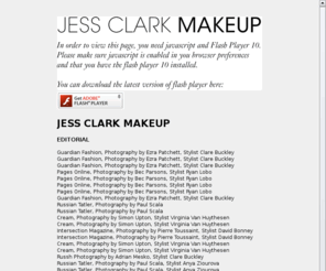 jessclark.net: JESS CLARK MAKEUP
Portfolio of makeup artist Jess Clark.