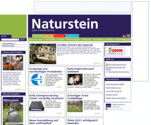 natursteinonline.com: Zeitschrift - Natursteinonline.de - Natursteindatenbank, Firmenverzeichnis, News, Newsletter
Zeitschrift für die Natursteinbranche mit großer Natursteindatenbank, Firmenverzeichnis und Nachrichten aus der Steinbranche