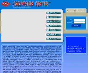 cadvisioncenter.org: Cad Vision Center | Sakchi | Jamshedpur
Cad Vison Center is an Institute in the heart of Jamshedpur,Jharkhand