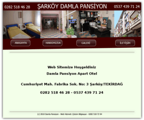 damlapansiyon.com: Şarköy Damla Pansiyon
Damla Pansiyona Ait Web Sitesi