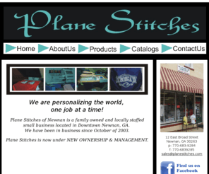 planestitches.com: Plane Stitches Newnan Georgia - Home Page
Plane Stitches, Newnan, GA.  We are personalizing the world one job at a time!