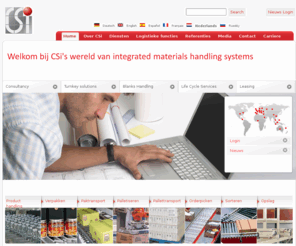 portalroboter.info: CSi industries - Material handling systems, palletising systems, conveyors, robots
CSi is specialized in material handling systems,: palletizing, conveyors, robots, packing, system integration, pallet handling and all common product transport systems