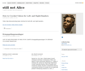 stillnotalice.com: still not Alice — I used to be Alice, but not anymore.
I used to be Alice, but not anymore.