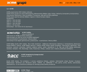 acme.lt: ACME Grupė
