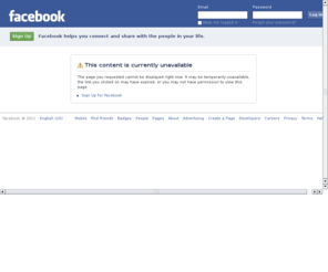 andrerenaud.com: Incompatible Browser | Facebook
 Facebook is a social utility that connects people with friends and others who work, study and live around them. People use Facebook to keep up with friends, upload an unlimited number of photos, post links and videos, and learn more about the people they meet.