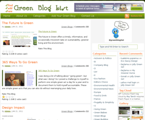 greenbloglist.com: Green Blog List
