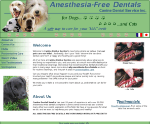 k9dentalservice.com: Canine Dental Service
Anesthesia-free cleanings,k9 dental service, k9 dental care, canine dental care,canine dental service , dog teeth cleaning, preventative care 