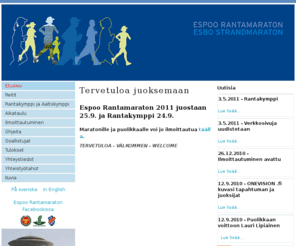 rantamaraton.fi: Espoo Rantamaraton : Etusivu
Rantamaraton - sponsored by: Ch5 Finland & Navigo CMS