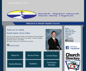 beulahchurchonline.org: Welcome to Beulah Baptist Church!
