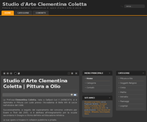 clementina.it: Studio d'Arte Clementina Coletta | Pittura a Olio
Galleria retrospettiva di opere d'arte | Arte a Lecce | Pittura a Olio