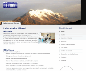 laboratoriosillimani.com: Laboratorios Illimani
Laboratorios Illimani. Análisis Clínicos. La Paz Bolivia