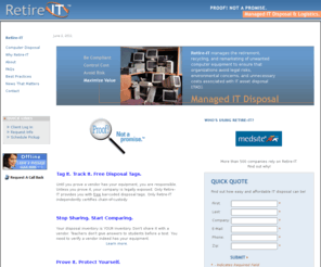 retire-it.com: Retire-IT Computer Disposal
retire-it computer disposal security