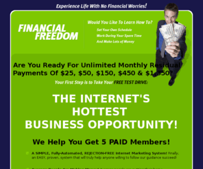 thesuccess4lifeteam.com: FINANCIAL FREEDOM - Experience Life With No Financial Worries
FINANCIAL FREEDOM - Experience Life With No Financial Worries