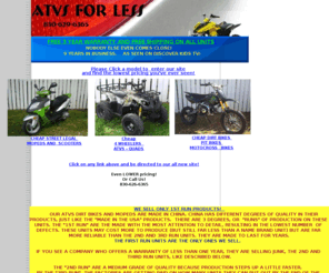 cheap atvs and dirt bikes