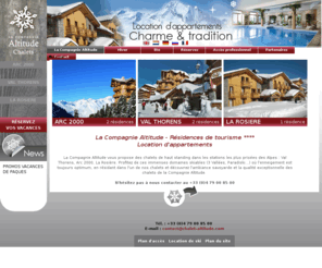 chalet-neige.com: Chalet Altitude  - Arc 2000 - Val Thorens - La Rosière   Location d'appartements dans les Alpes
Chalet Altitude