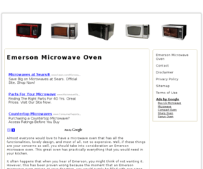 emersonmicrowaveoven.org: Emerson Microwave Oven
Emerson microwave oven