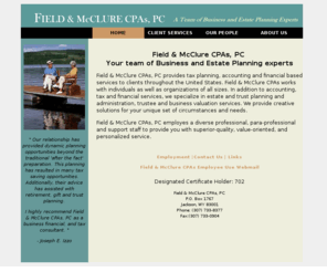 field-cpas.com: Field & McClure CPAs, PC
Field & McClure CPAs, PC , Business and Estate Planners in Jackson, WY