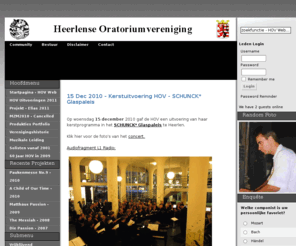 hovheerlen.nl: Heerlense Oratorium Vereniging
This site uses Mambo - the free, open source content management system