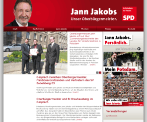 jann-jakobs.de: Jann Jakobs - Start
Jann Jakobs. Oberbürgermeister der Landeshauptstadt Potsdam