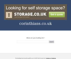 corinthians.co.uk: Welcome to corinthians.co.uk
corinthians.co.uk | Search for everything corinthians related