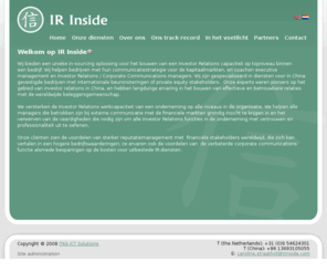 irinside.com: IR Inside
IR Inside - Investor Relations Services, specialized in IR for companies based in China.