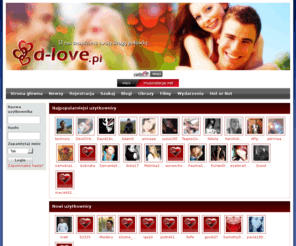 d-love.pl: D-Love.pl - U nas znajdziesz swoją drugą połówkę!
Sprawdzone ogłoszenia matrymonialne kobiet i mężczyzn poszukujących partnera na życie i pragnących zbudować szczęśliwy ...