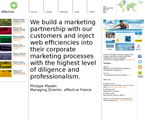 effective-world.com: effective GmbH - Full Service Marketing Agent - Sales Promotion + Turnover
effective provides companies with the ability to promote sales and increase sales turnover, with a focus on the B2B sector (Concept, Marketing Services, Marketing Systems, and Technology).