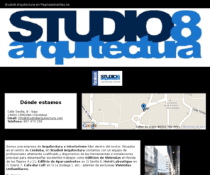 studio8arquitectura.com: Arquitectos Córdoba. Studio8 Arquitectura
Estudio de arquitectura líder en el sector. Proyectos de arquitectura, ingeniería y urbanismo. Tramitaciones administrativas. Tlf. 957 474 150.