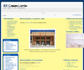 iescarmenlaffon.com: Bienvenidos a la portada
Joomla! - el motor de portales dinámicos y sistema de administración de contenidos