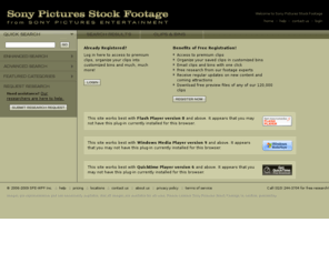 tvstockfootage.com: Sony Pictures Stock Footage – HD Aerials, Stunts, Locations, and More
Powerful search tools, personalized clip bins, & more than 125,000 downloadable HD clips: the web's leading resource for motion picture stock footage.