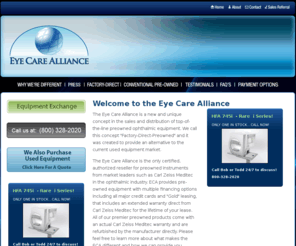 hdoct.com: Eye Care Alliance - Welcome
The only authorized reseller of Carl Zeiss Meditec Ophthalmologic Equipment