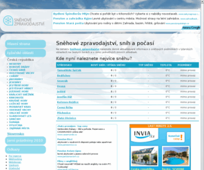 snehove-zpravodajstvi.com: Sněhové zpravodajství, sníh, počasí na horách
Aktuální sněhové zpravodajství, sníh, počasí na horách.