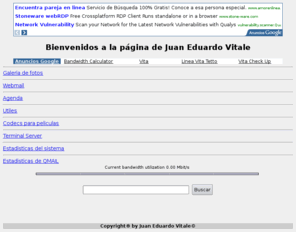 vita.com.ar: Vita.com.ar
Pagina personal de Juan Eduardo Vitale