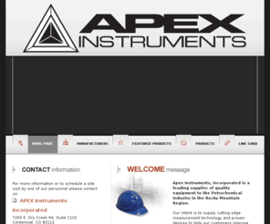 apex-instruments.com: APEX Instruments, Inc - Home
www.apex-instruments.com