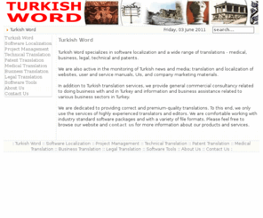 turkishword.org: Turkish Word - Translation Services
Turkish translation services.