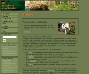 accidentalsmallholder.com: The Accidental Smallholder :: Welcome - The Accidental Smallholder
Everything we think we know about smallholding