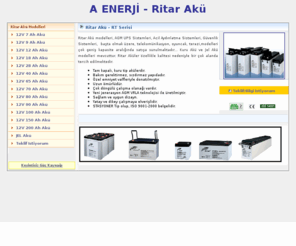 a-enerji.com: A Enerji - Akü Enerji - Akü - Ritar Akü - Akü Fiyatları
A Enerji, Akü, Ritar Akü, Ritar Kuru Akü, Ritar Jel Akü, 18 Ah Ritar Akü, 28 Ah Ritar Akü, 40 Ah Akü, 65 Ah Ritar Akü, Ritar RT Serisi, VRLA Akü, Kuru Akü, 7 Ah.